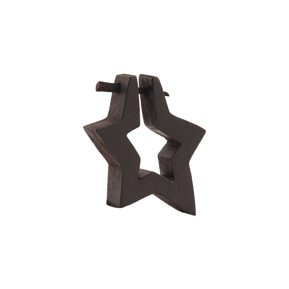Lyne- Wooden Loop Earrings