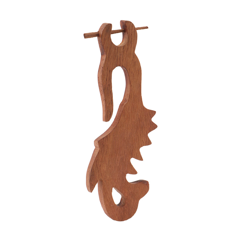 Zuno- Wooden Dangler Earrings