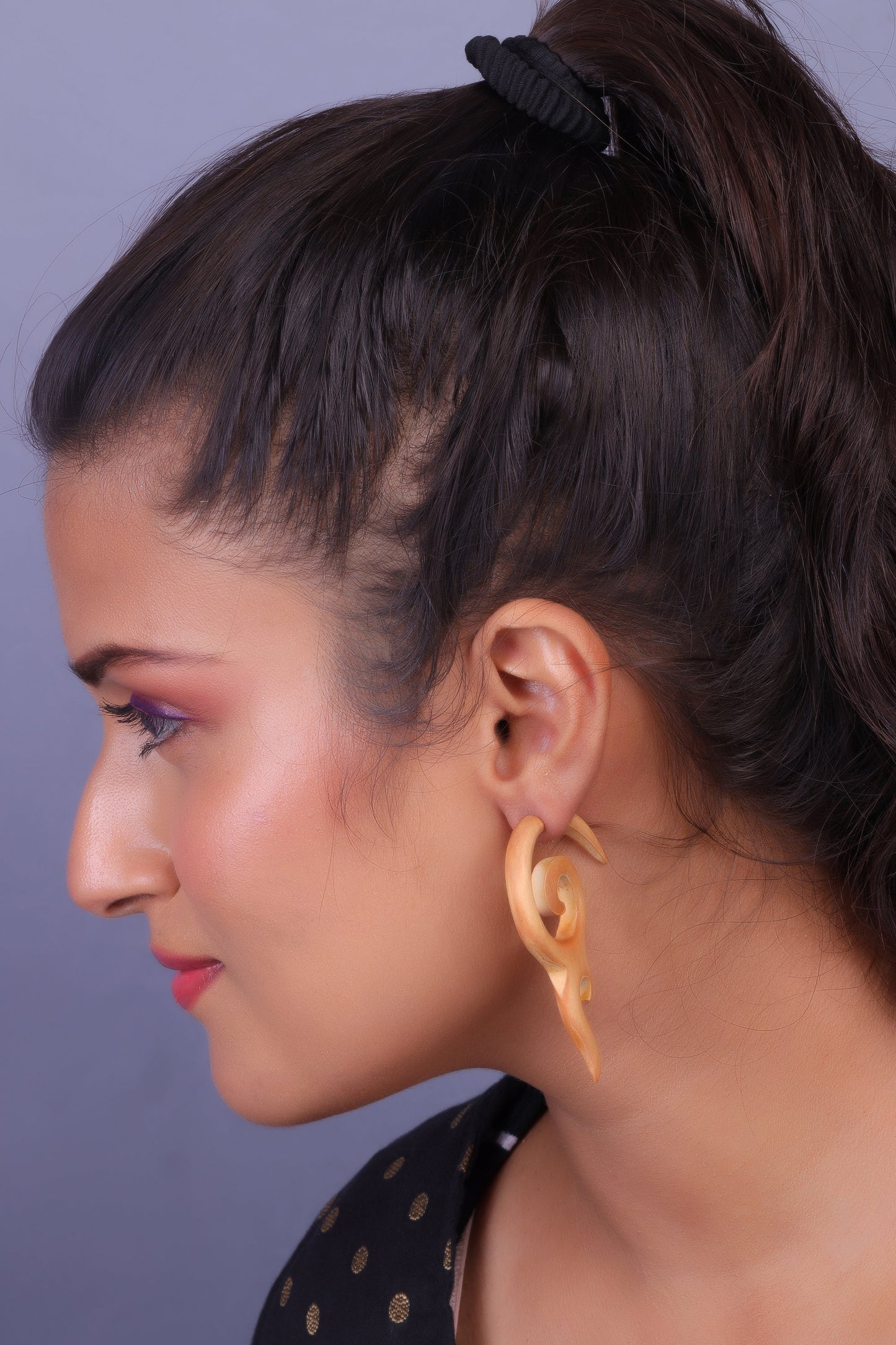 Ruhen- Wooden Dangler Earrings