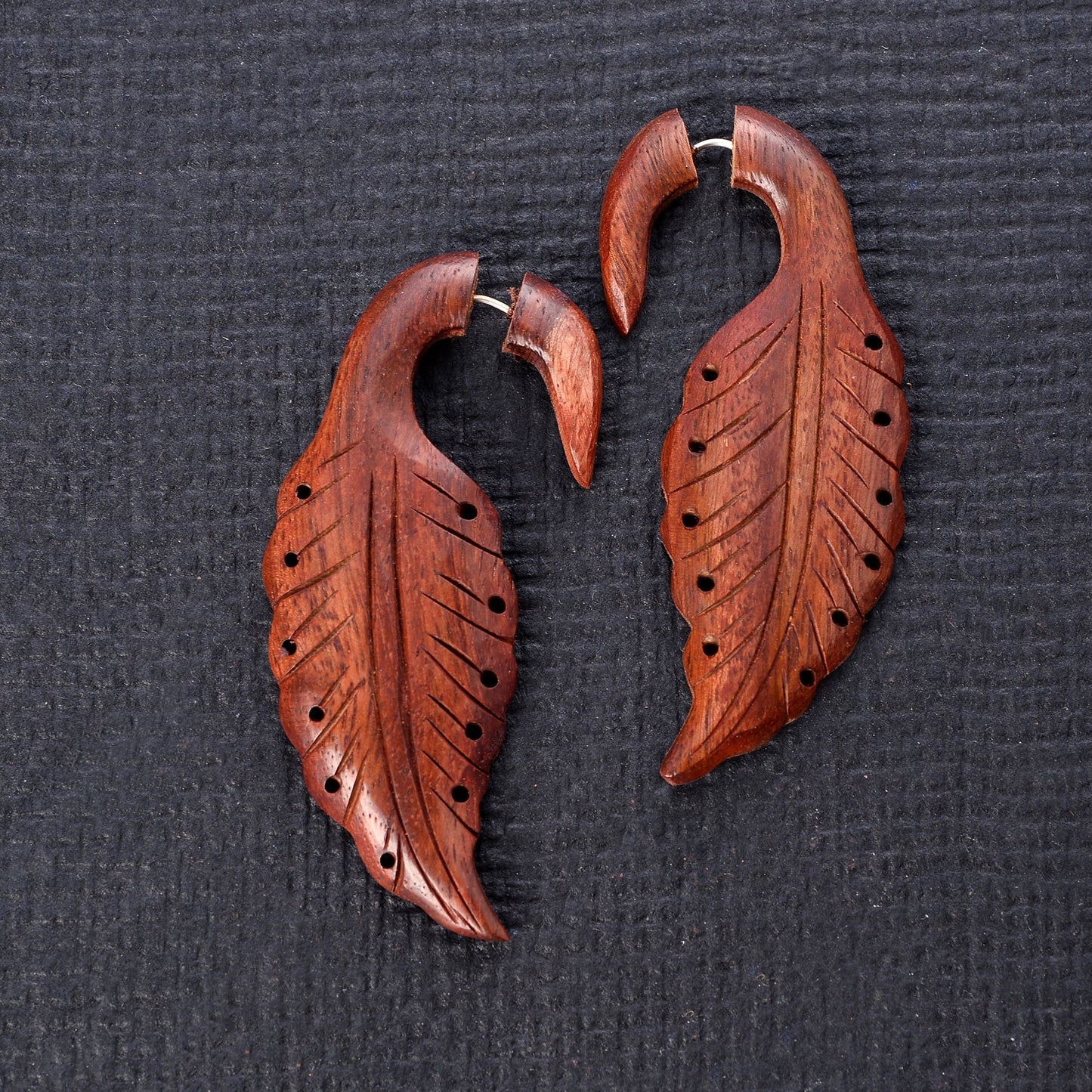 Luma- Wooden Dangler Earrings