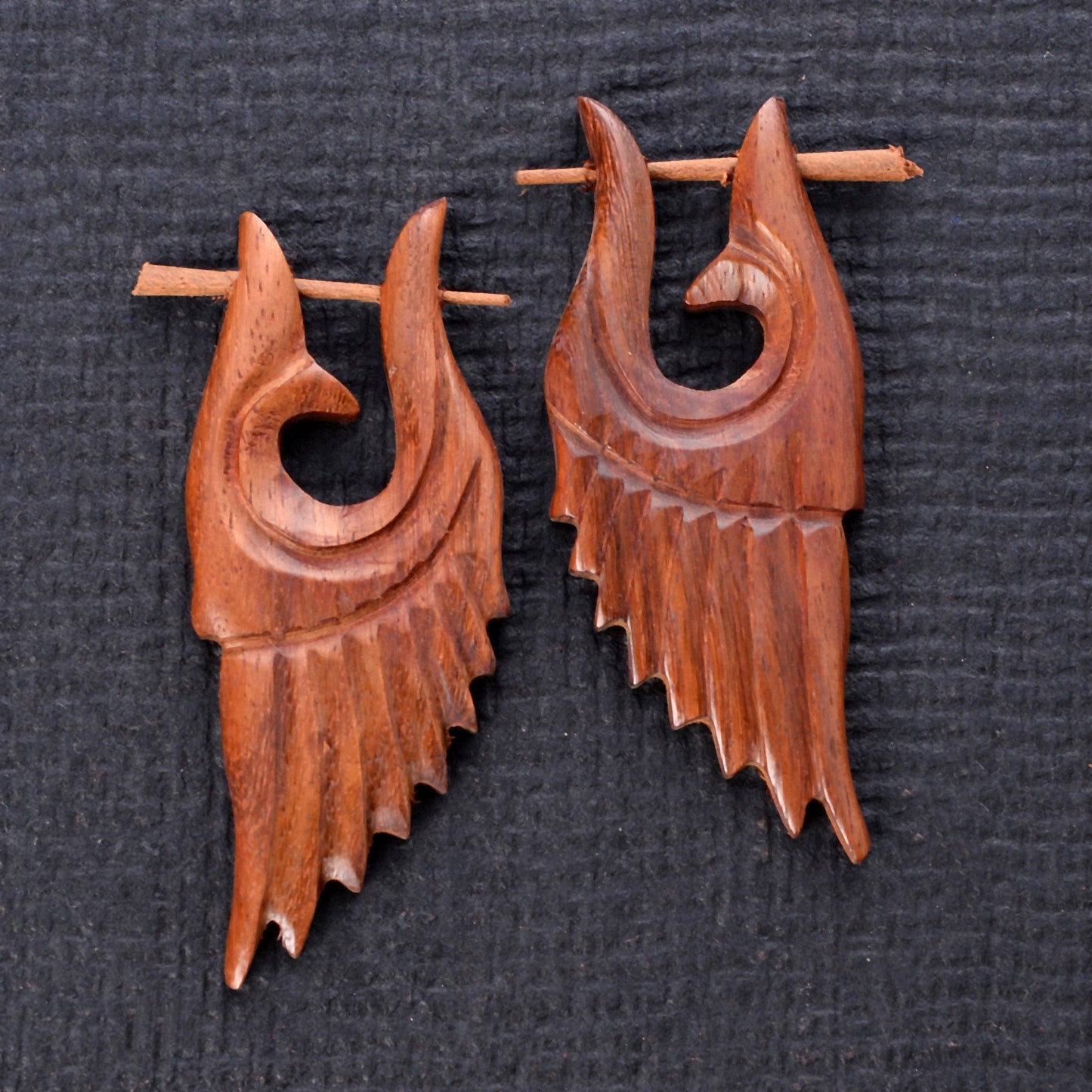 Orah- Wooden Dangler Earrings