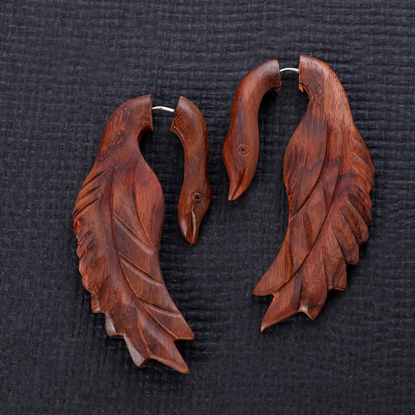 Hue- Wooden Dangler Earrings