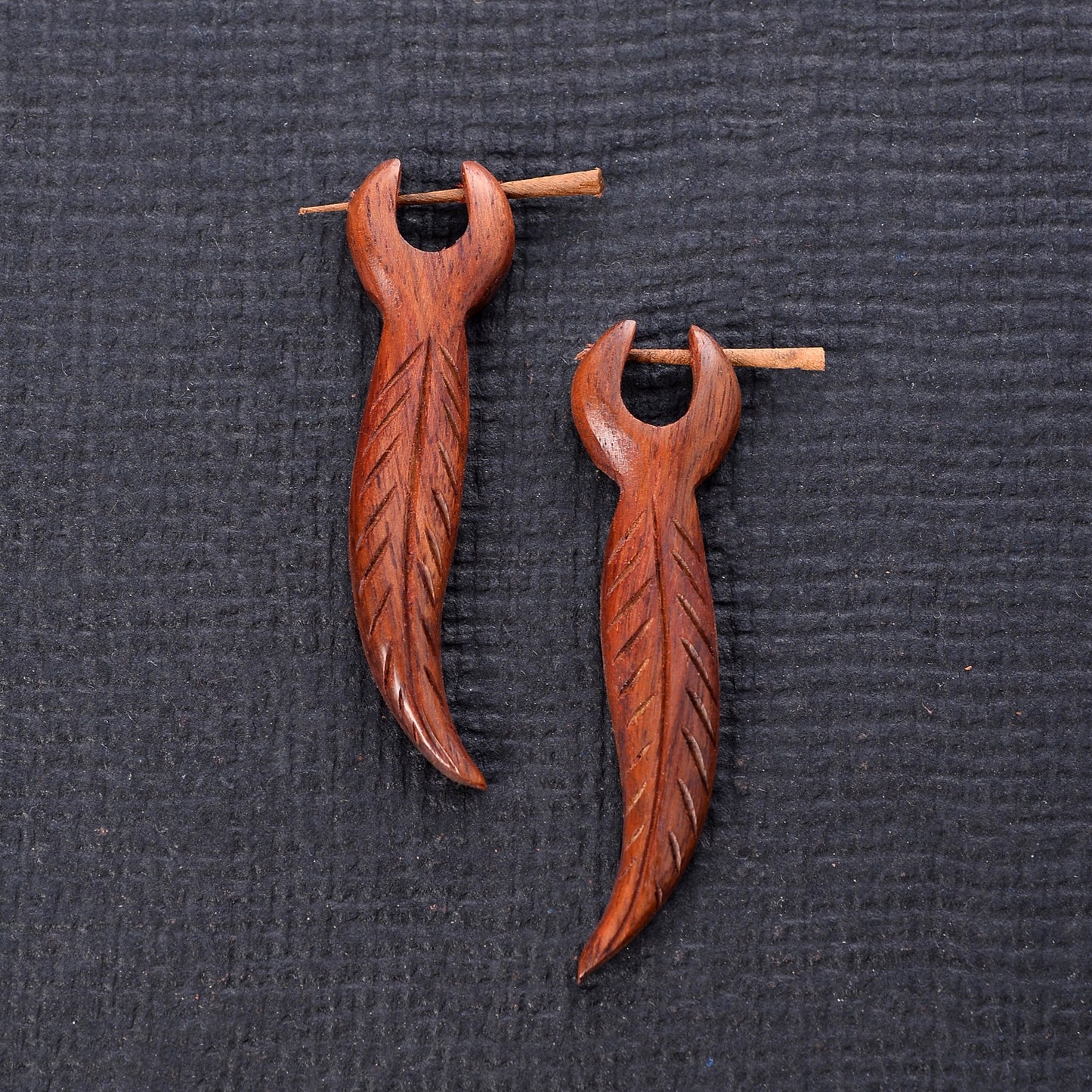 Druma- Wooden Dangler Earrings