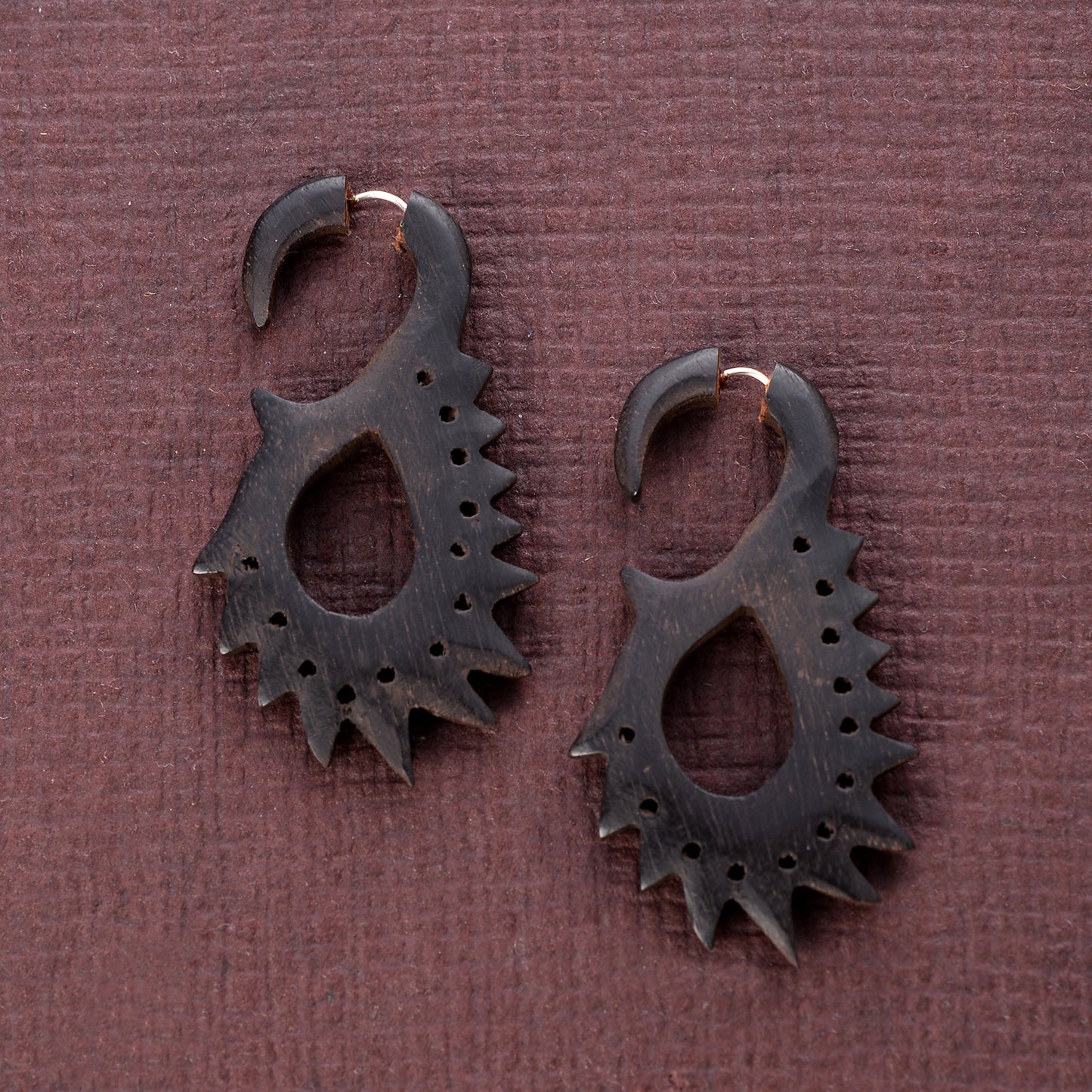 Rue- Wooden Dangler Earrings