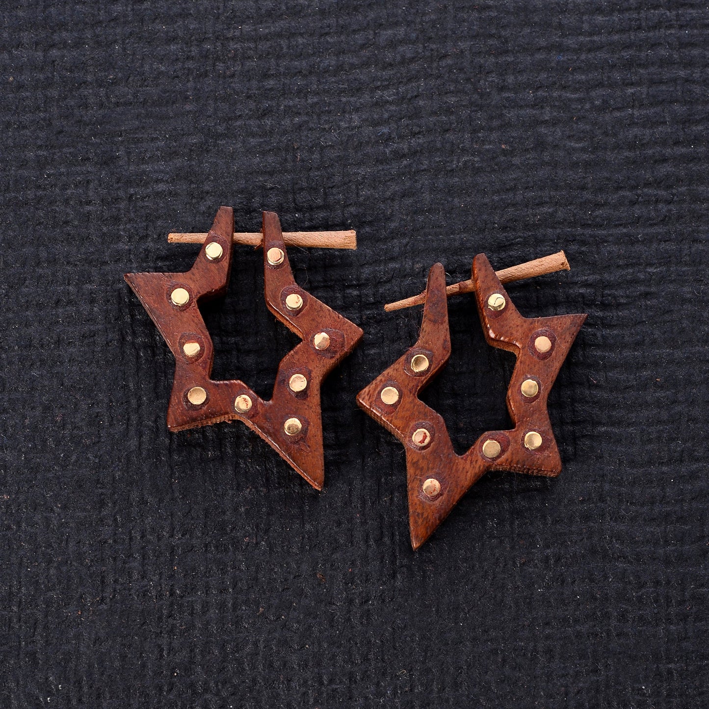 Ovae- Wooden Loop Earrings