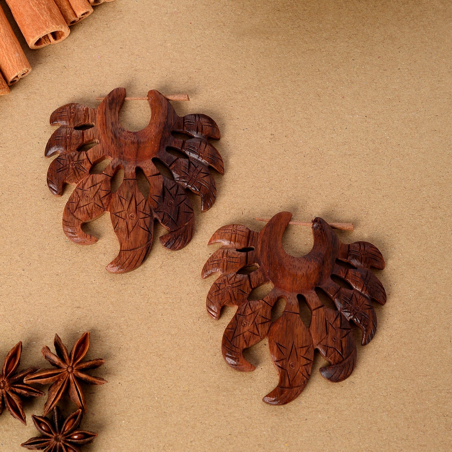 Kora- Wooden Loop Earrings