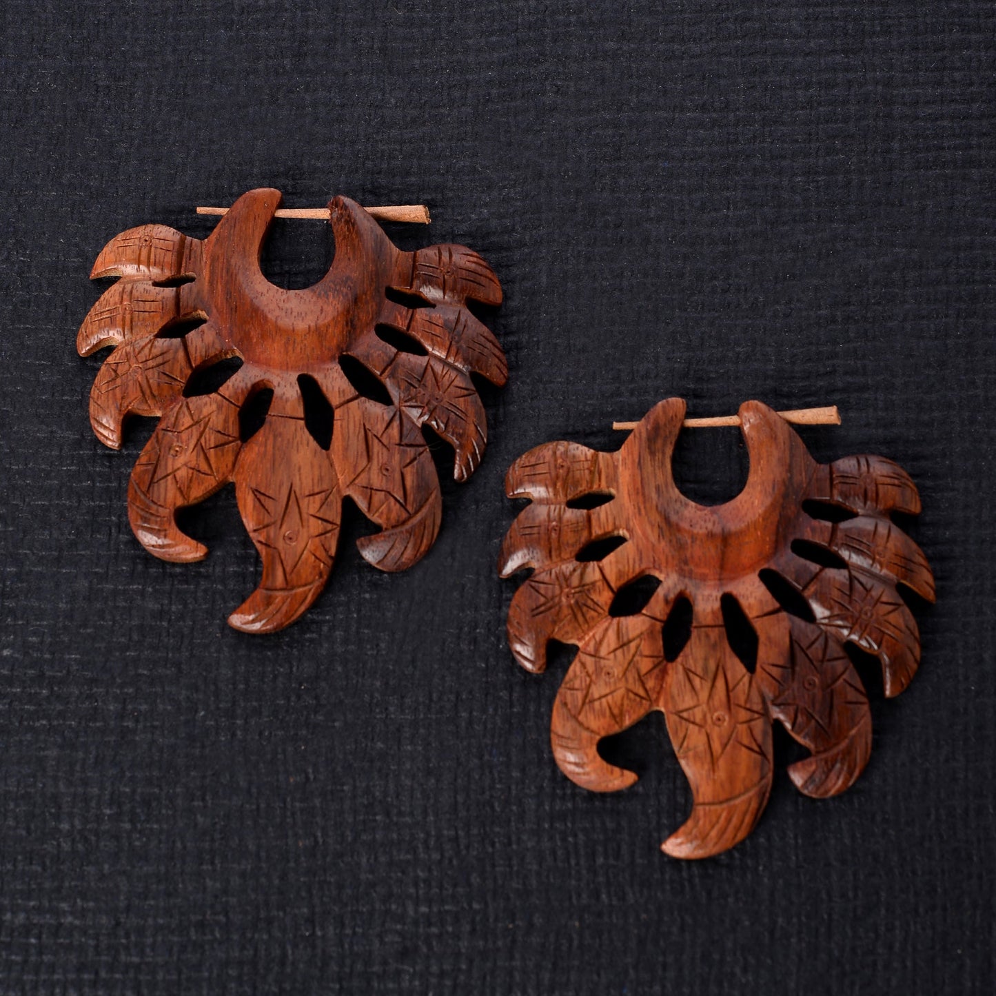 Kora- Wooden Loop Earrings