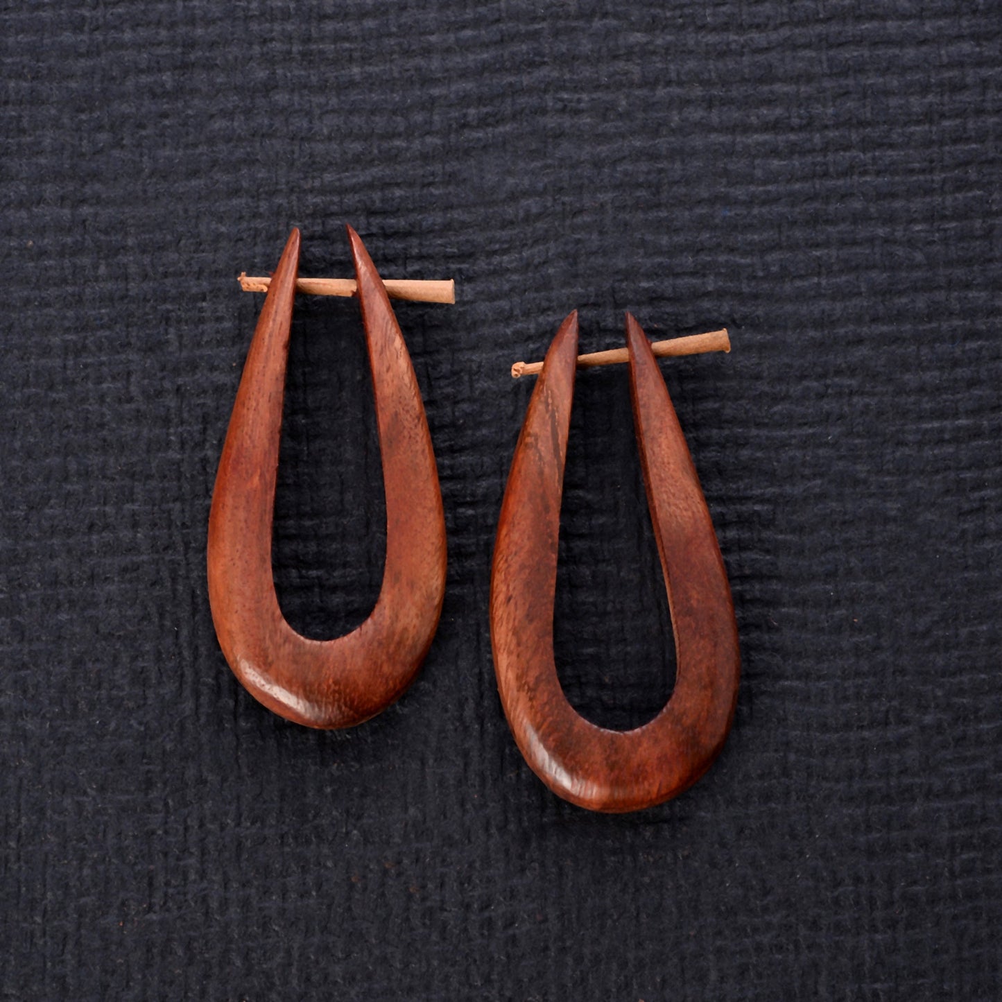 Zura- Wooden Loop Earrings