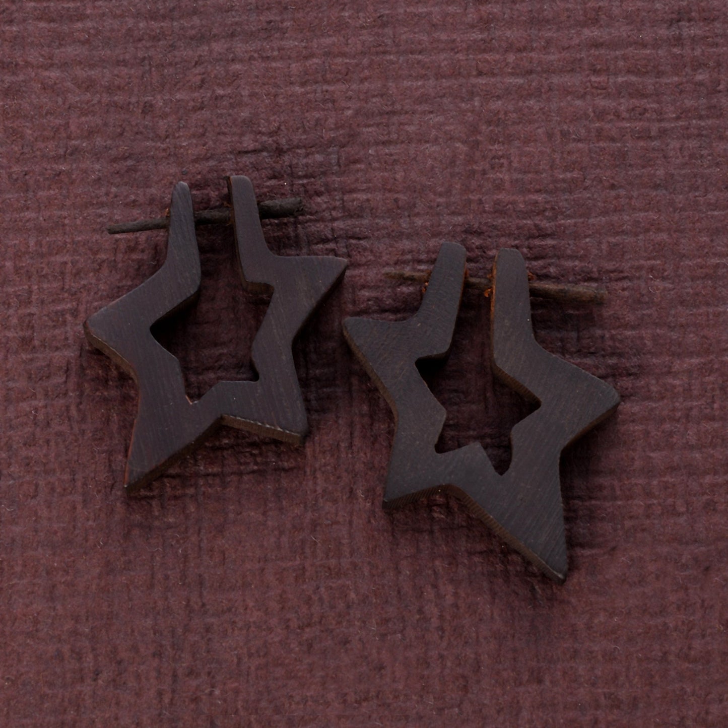 Lyne- Wooden Loop Earrings