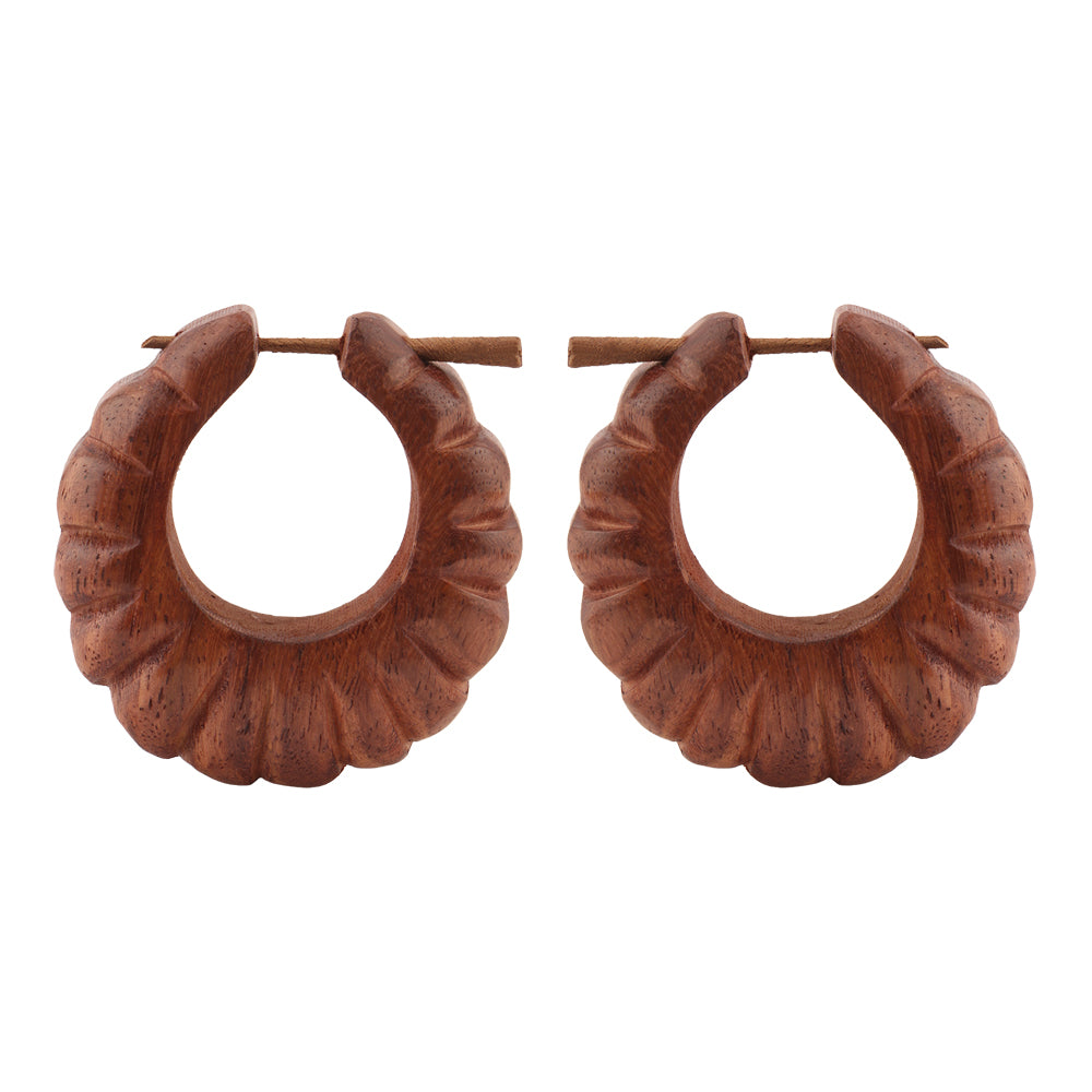 Elan- Wooden Loop Earrings