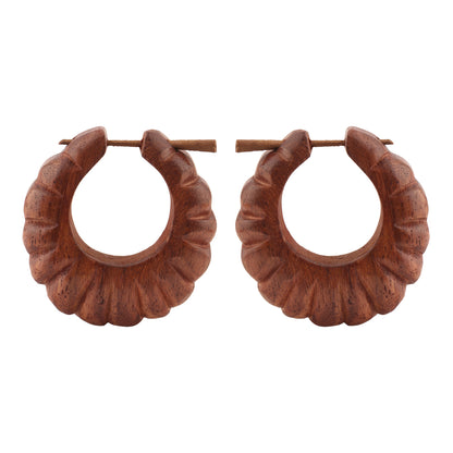Elan- Wooden Loop Earrings