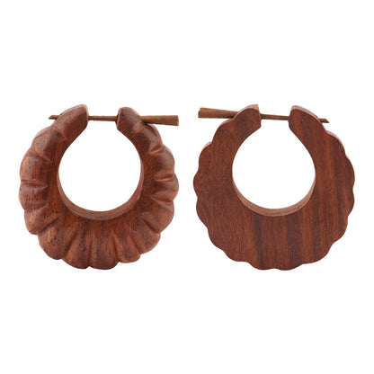 Elan- Wooden Loop Earrings