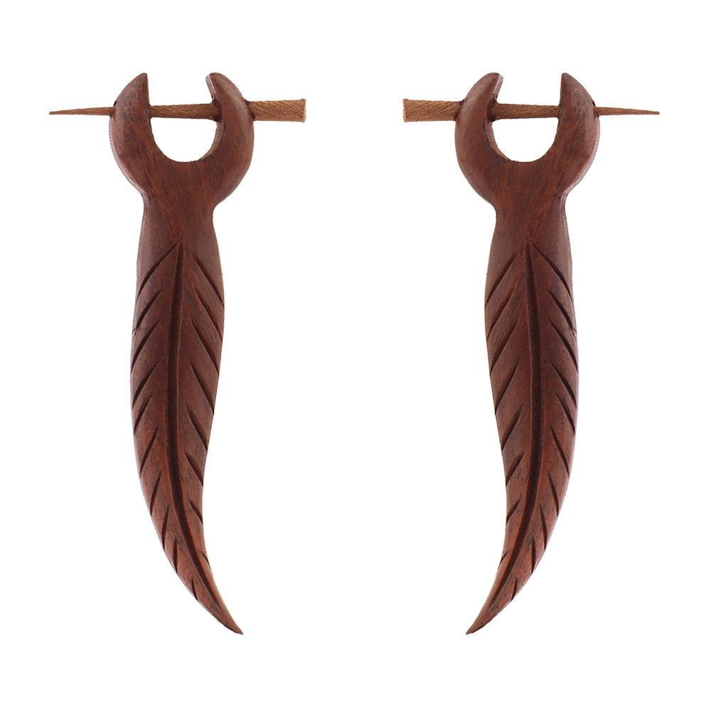 Druma- Wooden Dangler Earrings