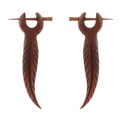 Druma- Wooden Dangler Earrings