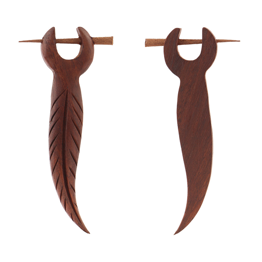 Druma- Wooden Dangler Earrings