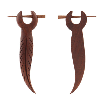 Druma- Wooden Dangler Earrings