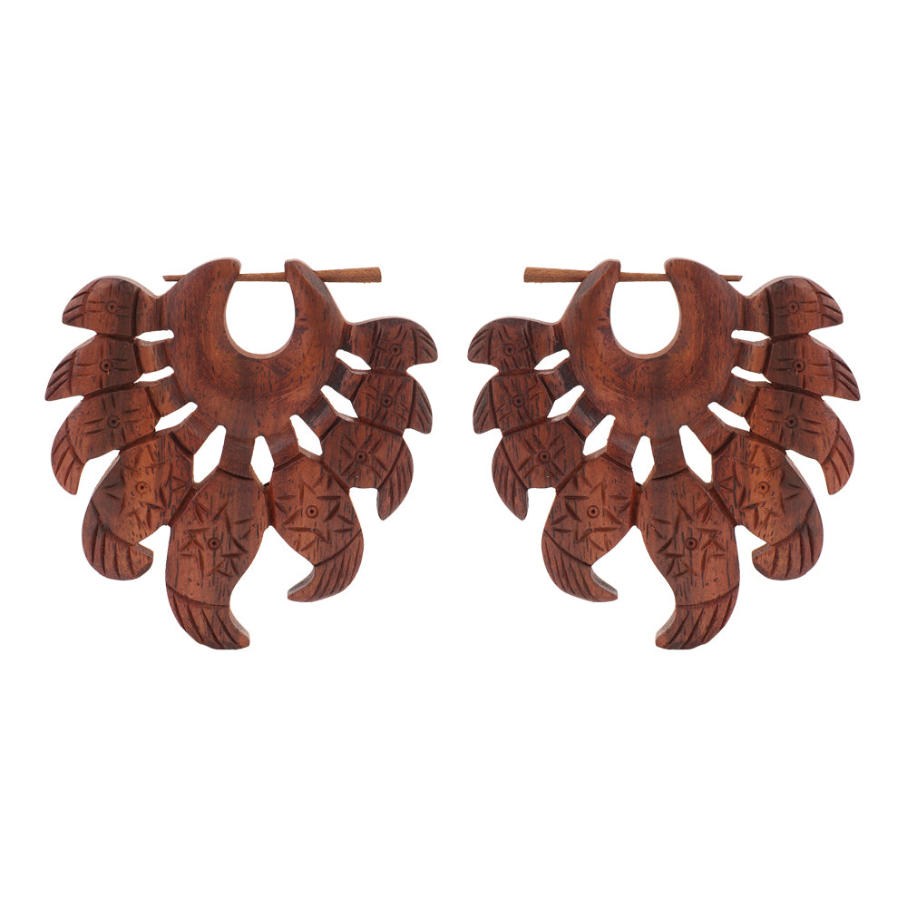 Kora- Wooden Loop Earrings