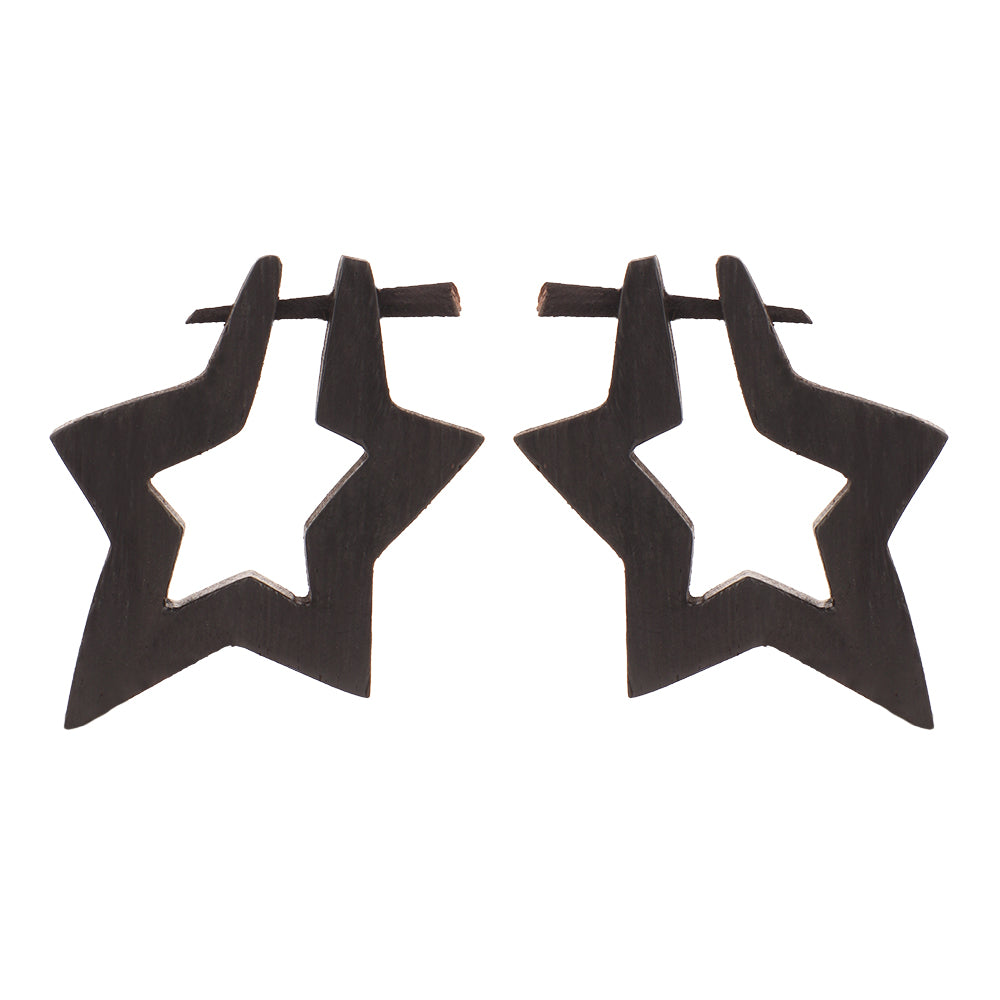 Lyne- Wooden Loop Earrings