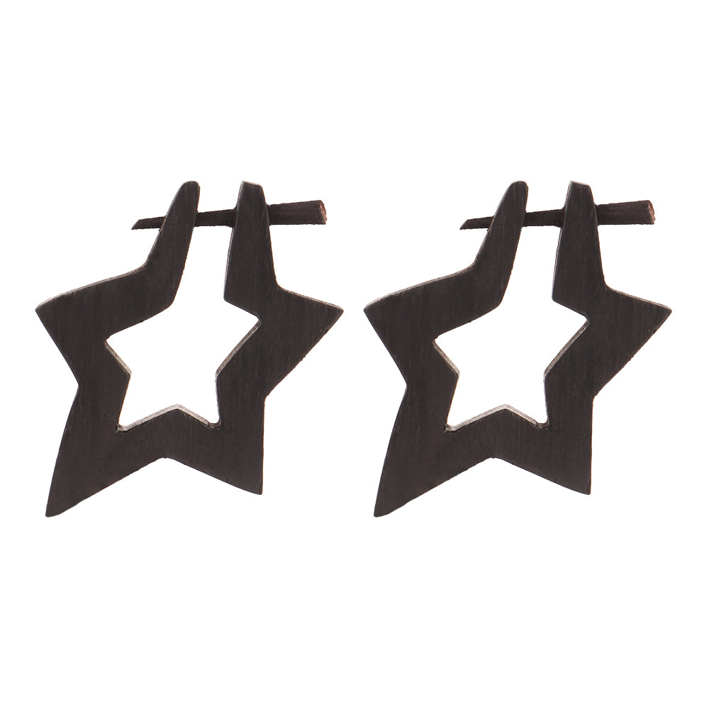 Lyne- Wooden Loop Earrings