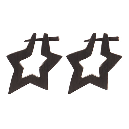 Lyne- Wooden Loop Earrings