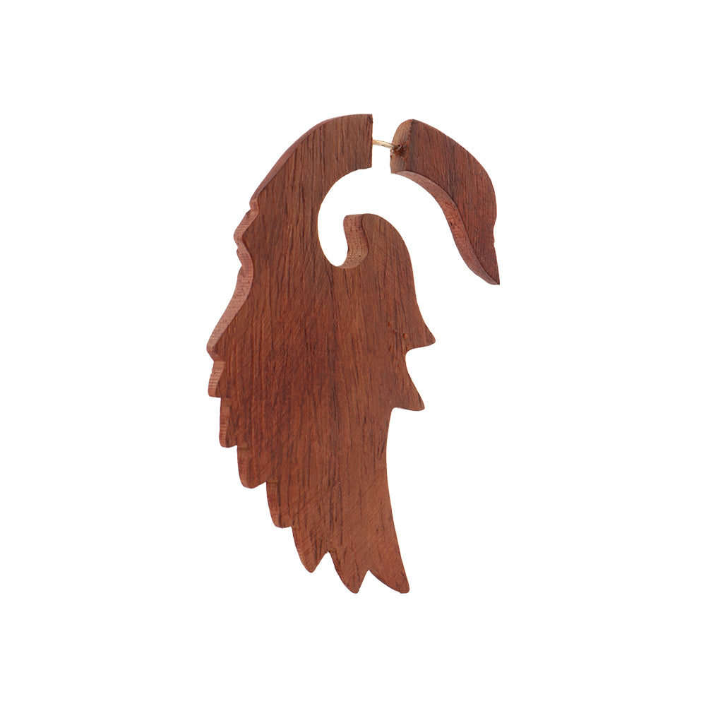 Nuev- Wooden Dangler Earrings