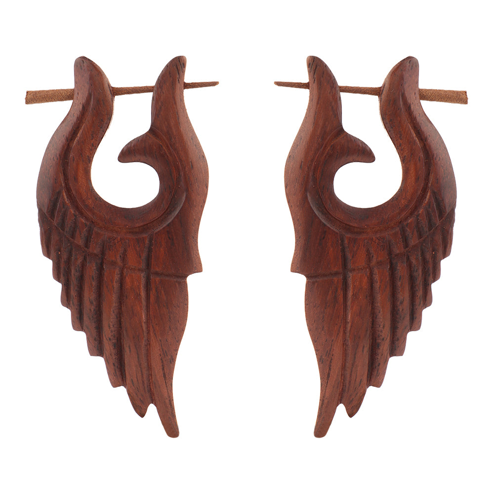 Orah- Wooden Dangler Earrings