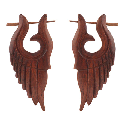 Orah- Wooden Dangler Earrings