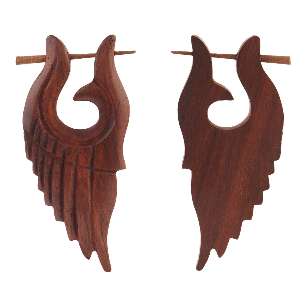 Orah- Wooden Dangler Earrings