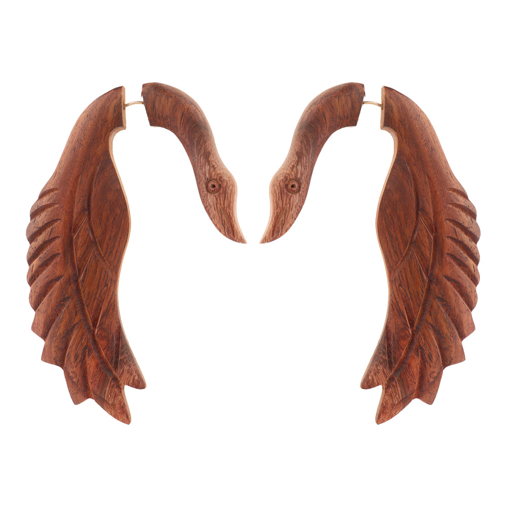 Hue- Wooden Dangler Earrings