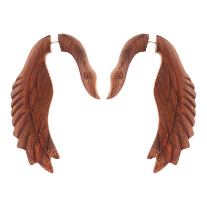 Hue- Wooden Dangler Earrings