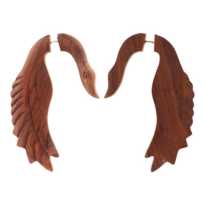 Hue- Wooden Dangler Earrings