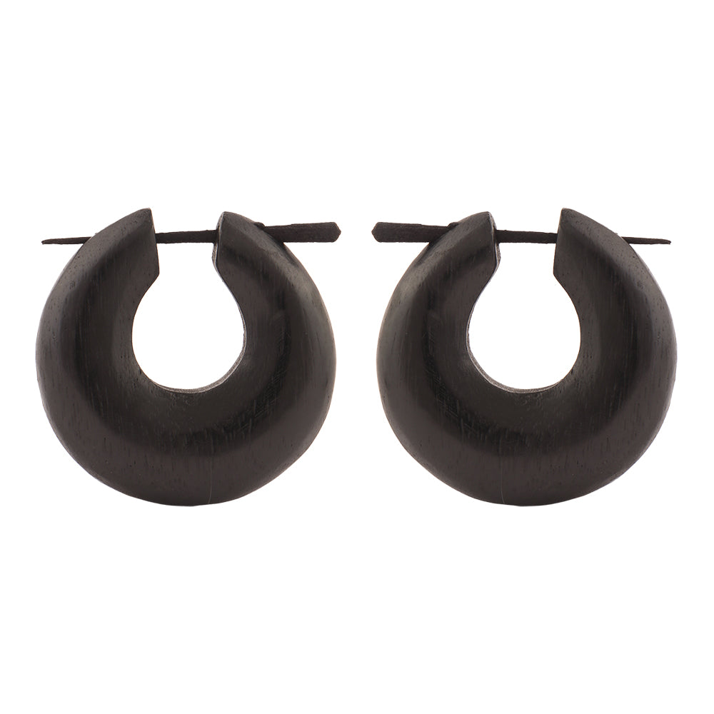 Noro- Wooden Loop Earrings