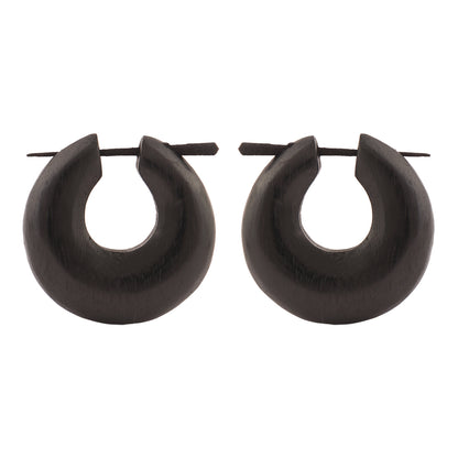 Noro- Wooden Loop Earrings