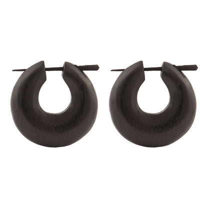 Noro- Wooden Loop Earrings