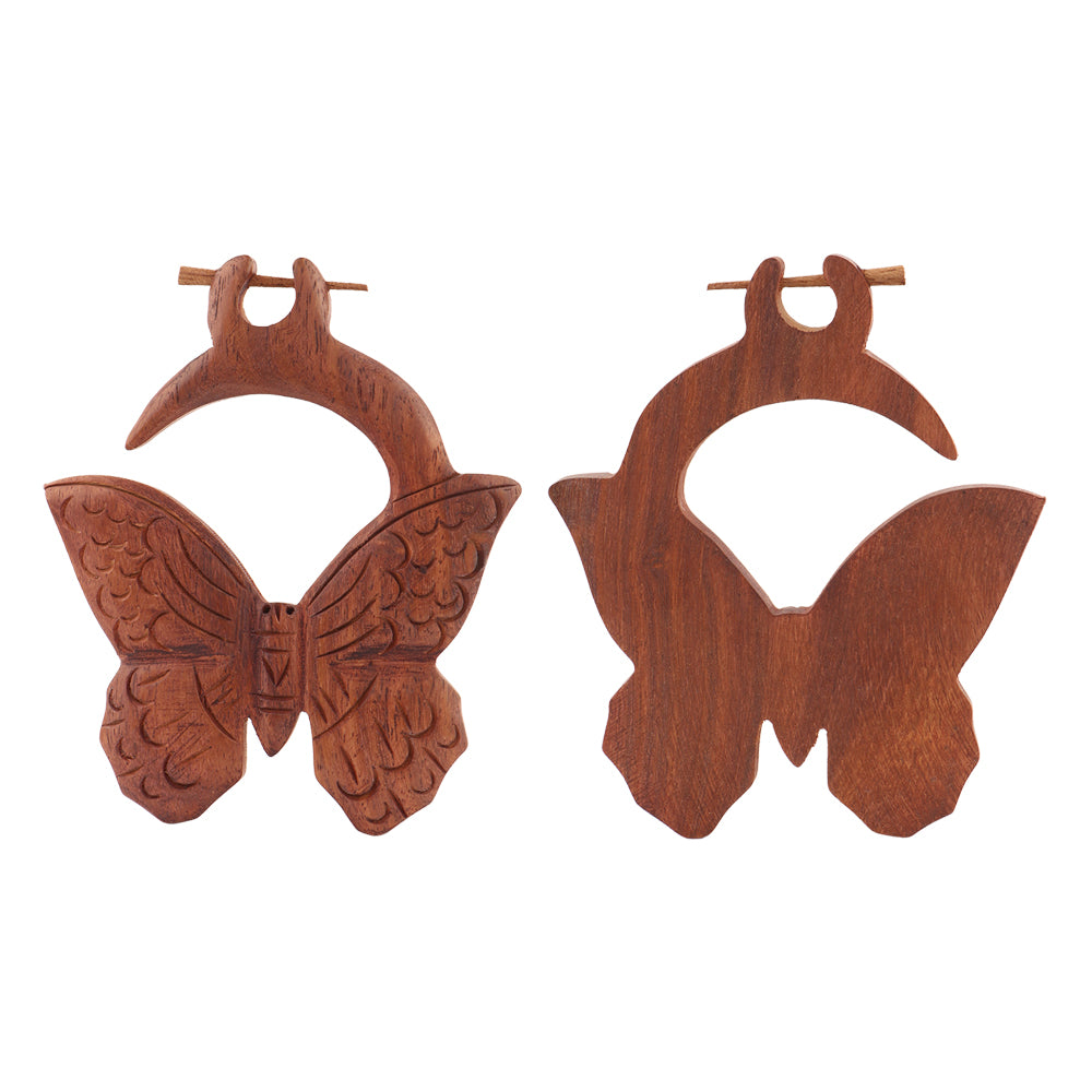 Elen- Wooden Loop Earrings
