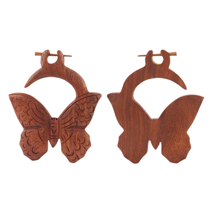 Elen- Wooden Loop Earrings