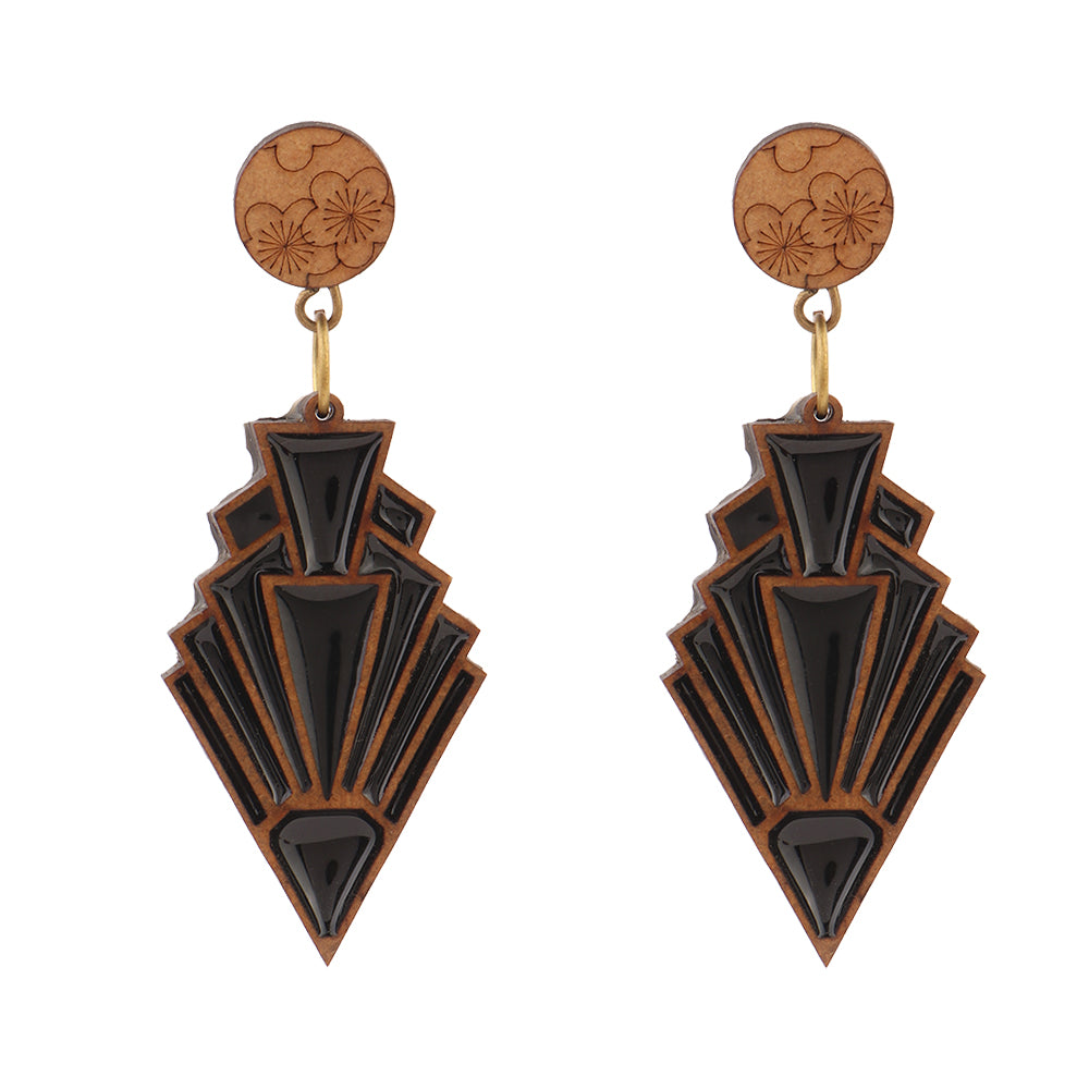Sera- Wooden Dangler Earrings