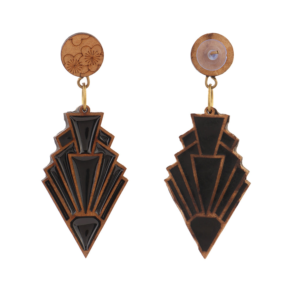 Sera- Wooden Dangler Earrings