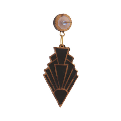 Sera- Wooden Dangler Earrings