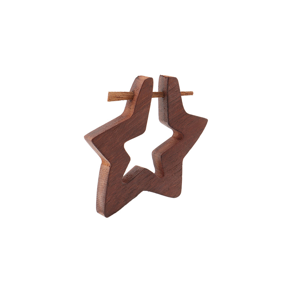 Ovae- Wooden Loop Earrings