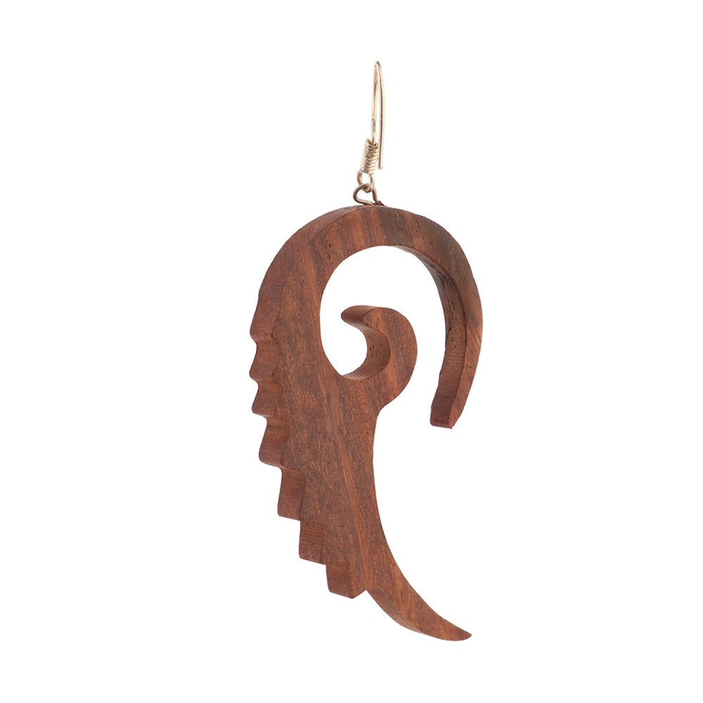Liora- Wooden Dangler Earrings