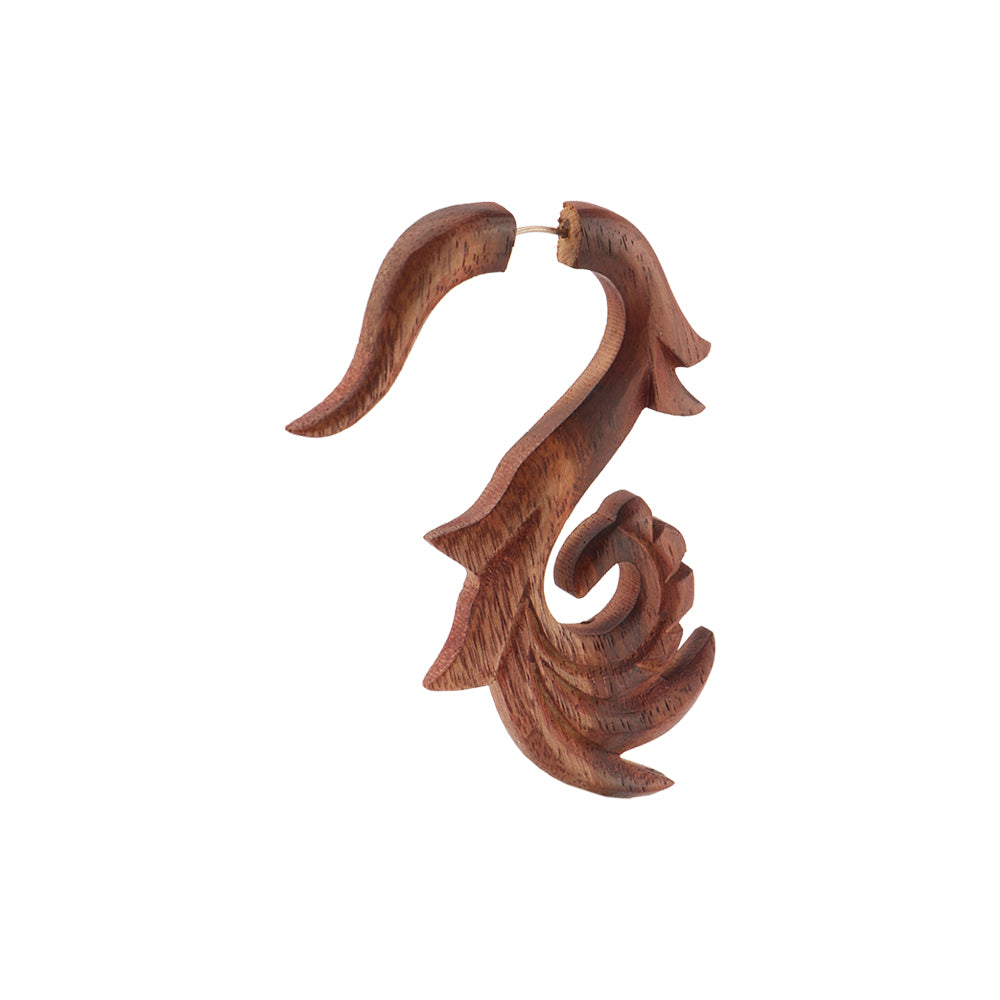 Ombra- Wooden Dangler Earrings
