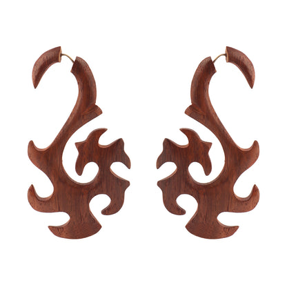 Eyn- Wooden Dangler Earrings