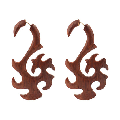 Eyn- Wooden Dangler Earrings