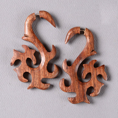 Eyn- Wooden Dangler Earrings