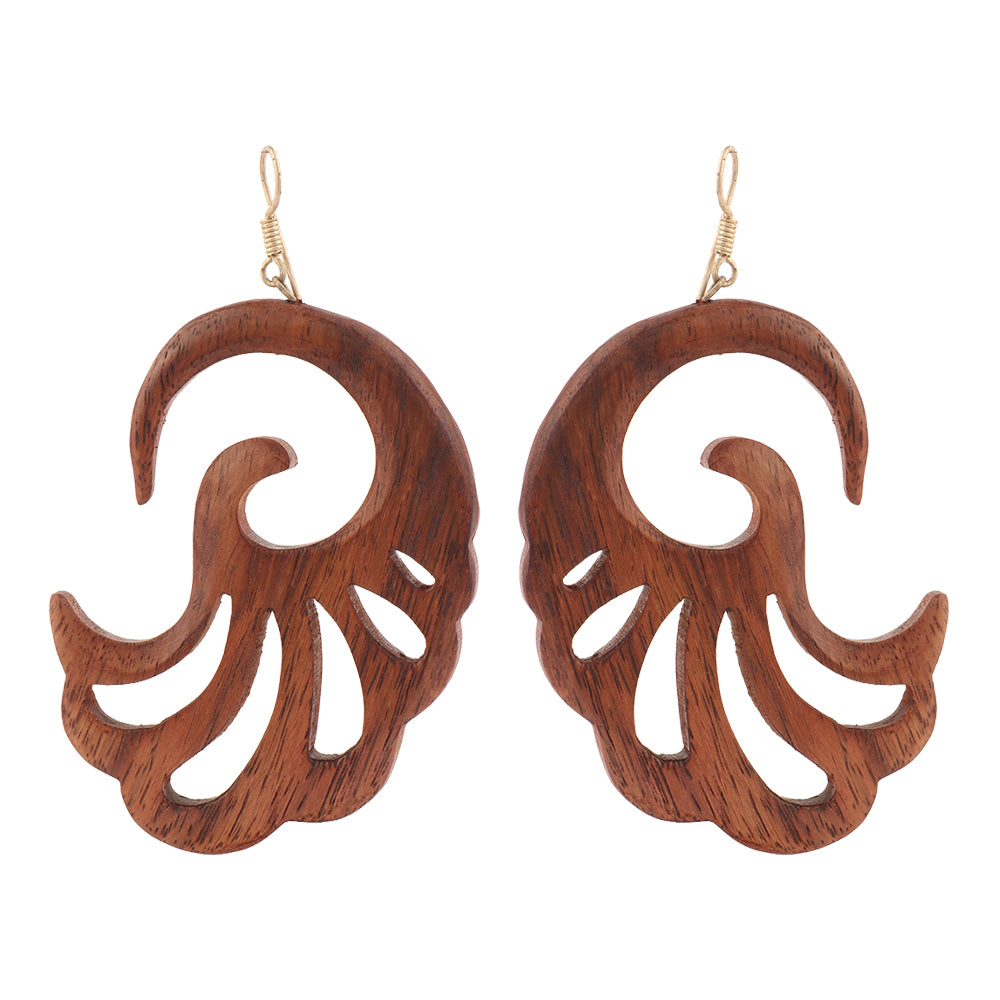Kavna- Wooden Dangler Earrings