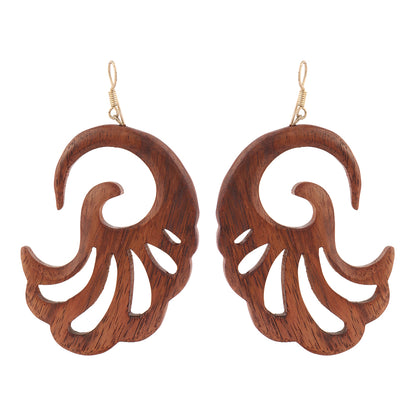 Kavna- Wooden Dangler Earrings
