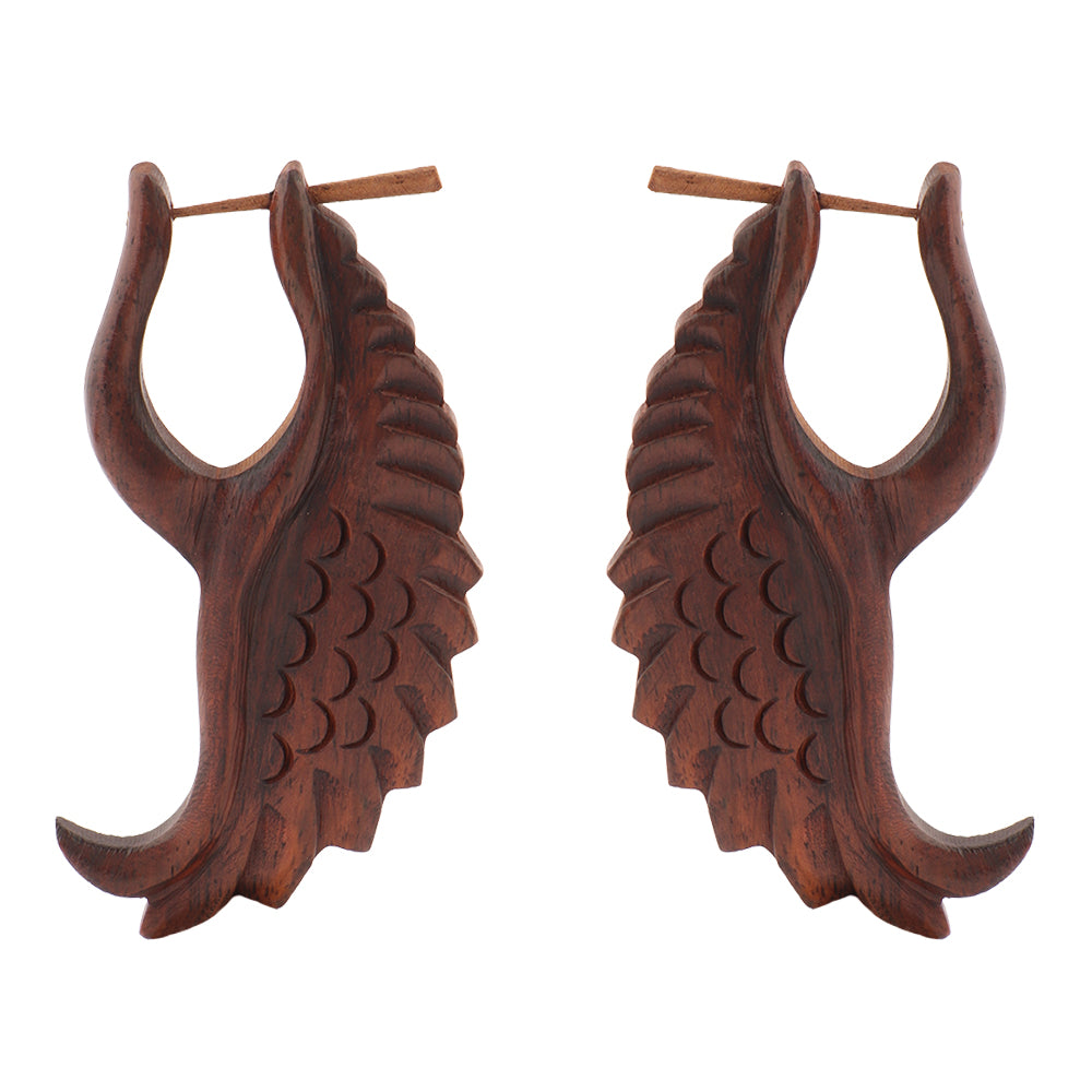 Voa- Wooden Loop Earrings