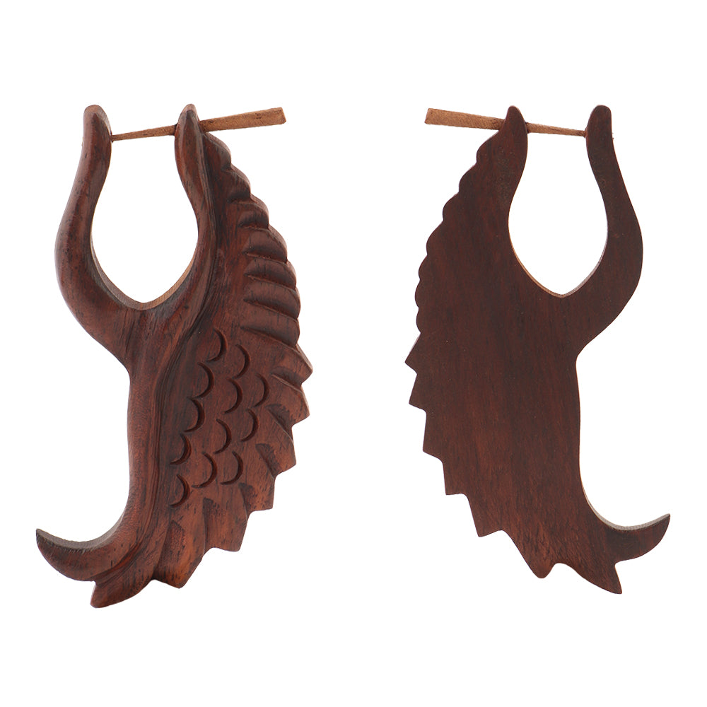 Voa- Wooden Loop Earrings