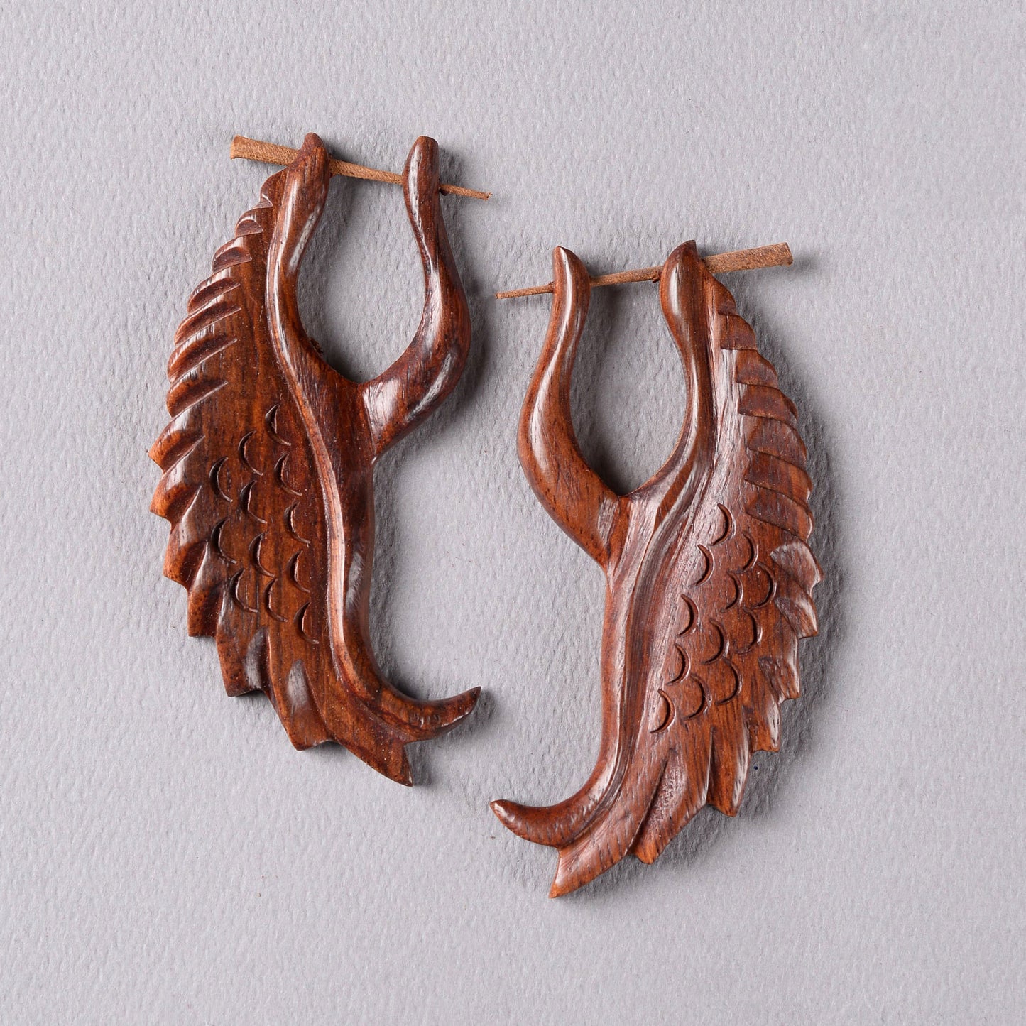 Voa- Wooden Loop Earrings